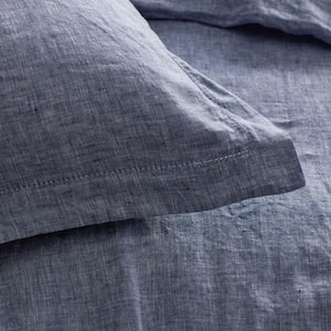 Legends Hotel Relaxed Chambray Linen Fitted Sheet