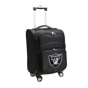 NFL Oakland Raiders 21 in. Black Carry-On Spinner Softside Suitcase