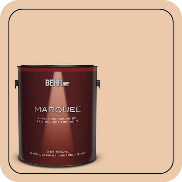 BEHR MARQUEE 1 gal. #S250-2 Almond Biscuit Matte Interior Paint & Primer