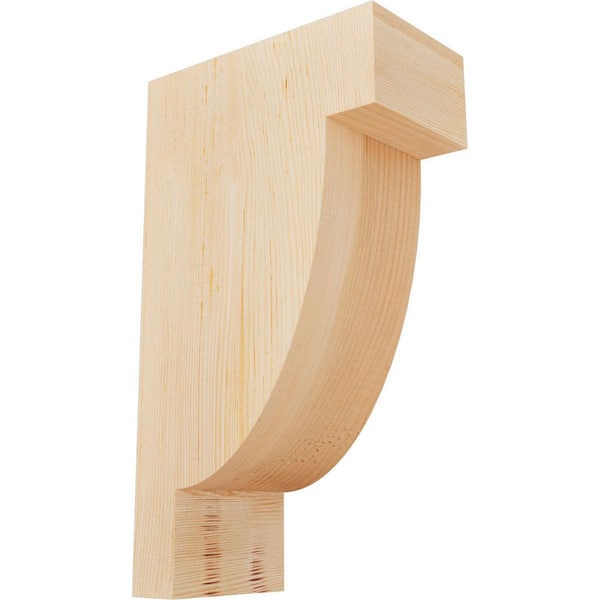 Ekena Millwork 5-1/2 in. x 10 in. x 18 in. Douglas Fir Alpine Smooth Corbel