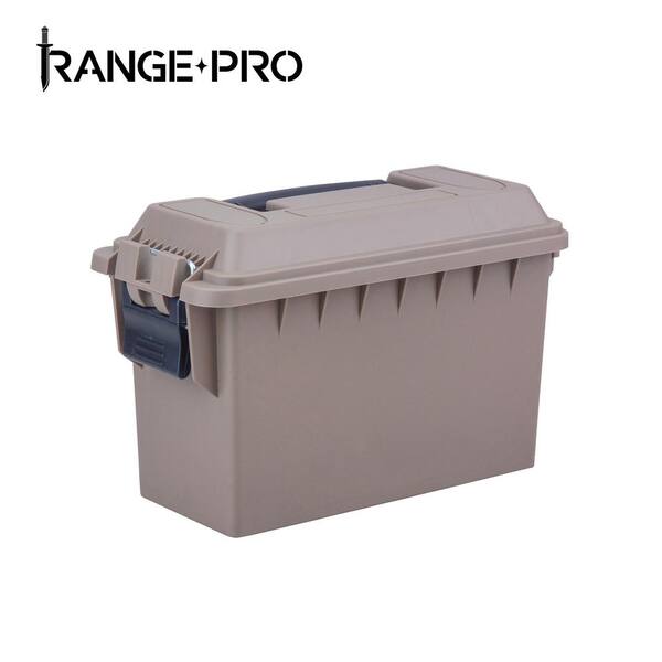 1 gal. Mini Dry Storage Box 4-Piece Set with Carry Tray in Dark Earth