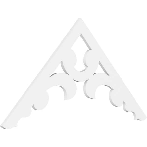 Pitch Vienna 1 in. x 60 in. x 32.5 in. (12/12) Architectural Grade PVC Gable Pediment Moulding