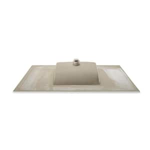 47.56 in. W x 18.31 in. D Ceramic Vanity Top in Glossy White