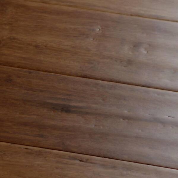 Islander Carbonized Hand-Scraped 7/16 in. Thick x 3-3/4 in. Wide x Varying Length Bamboo Hardwood Flooring (22.93 sq. ft. / case)