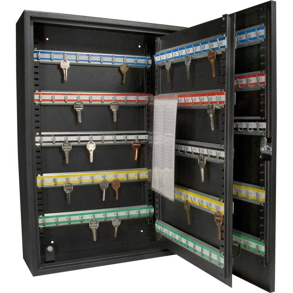 BARSKA Deluxe 200 Keys Heavy Duty Lock Box Safe with Key Lock-AX11824