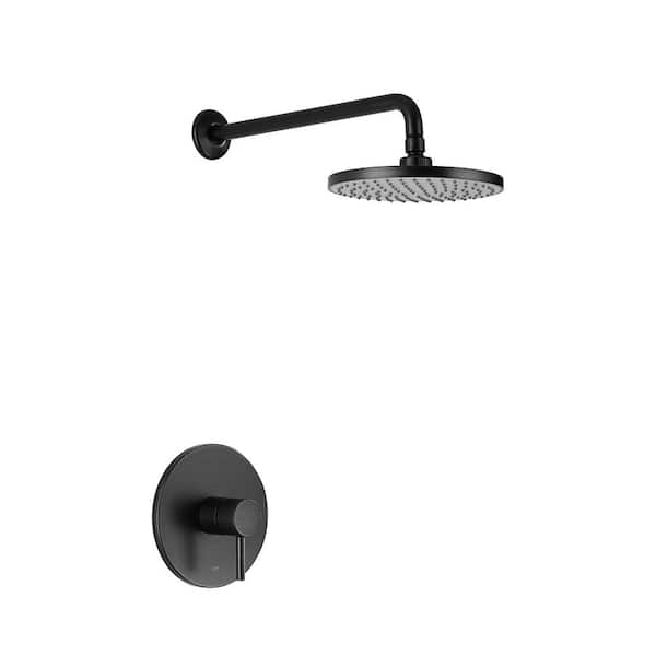 LUXIER Single-Handle 1-Spray Shower Faucet with Valve in Oil Rubbed Bronze (Valve Included)