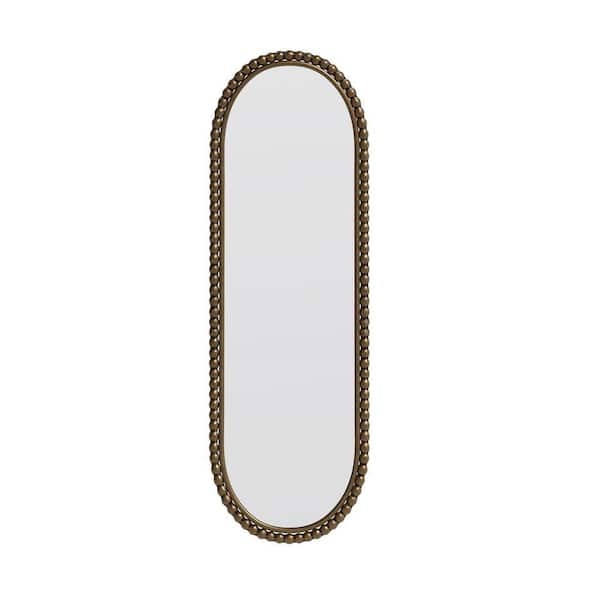 Gold 15.75 in. W x 47.25 in. H Arch Metal Framed Mirror