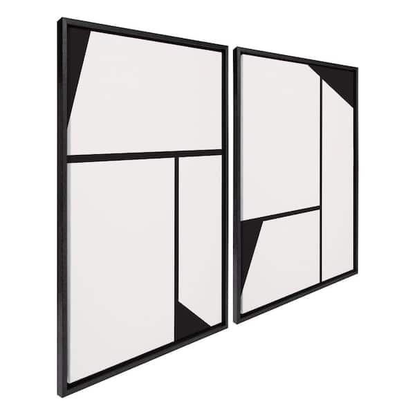 Kate and Laurel Sylvie Sleek Luxe Minimalist by the Creative Bunch Studio 2-Piece Framed Art Print 23 in. x 33 in.