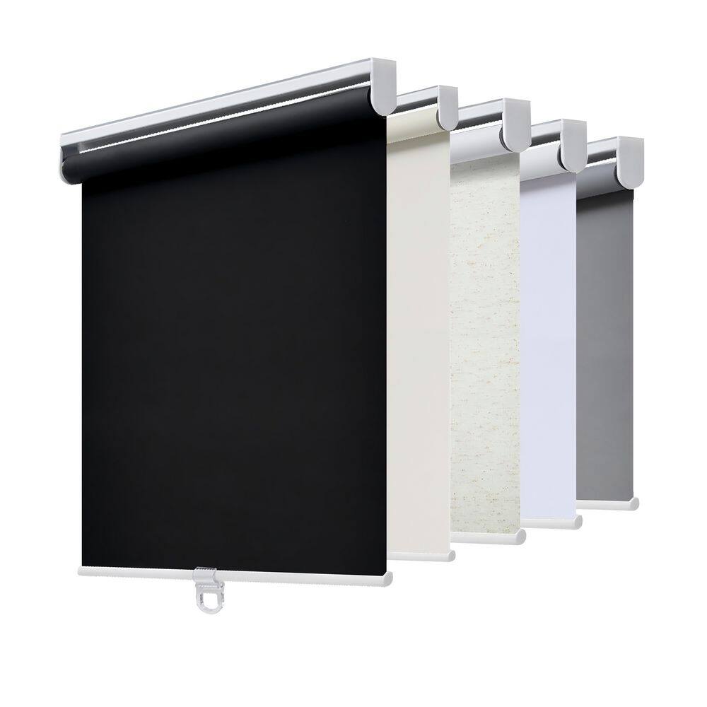 Cordless Blackout Roller Shade, Thermal Insulated, Easy Install, Polyester, Best for Kids, Black, 64 in. W x 72 in. L price history on PriceWatchPro