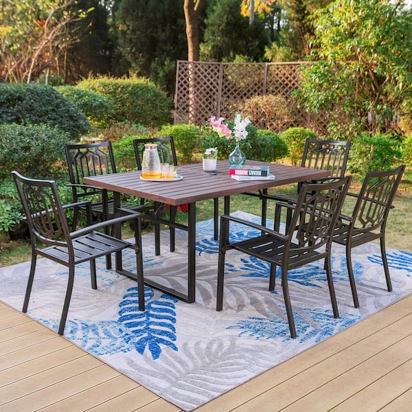 Room essentials 7pc metal folding patio online dining set