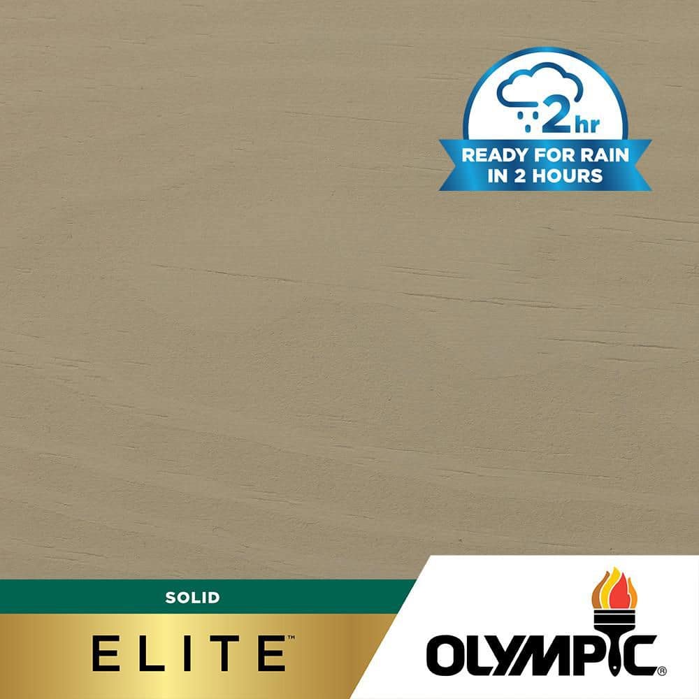 Olympic - Elite 5 gal. SC-1066 Predawn Solid Advanced Exterior Stain and Sealer in One