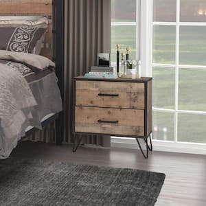 New Classic Furniture Elk River Brown 2-drawer Nightstand