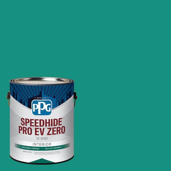 Speedhide Pro EV Zero 1 gal. PPG1230-6 Miami Jade Semi-Gloss Interior Paint