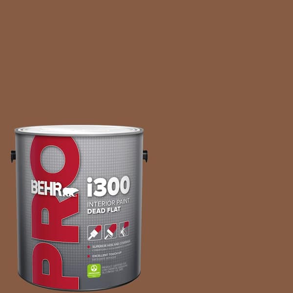 BEHR PRO 1 gal. #ICC-80 Cinnamon Spice Dead Flat Interior Paint