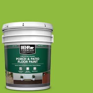 5 gal. #S-G-420 Limeade Low-Lustre Enamel Interior/Exterior Porch and Patio Floor Paint