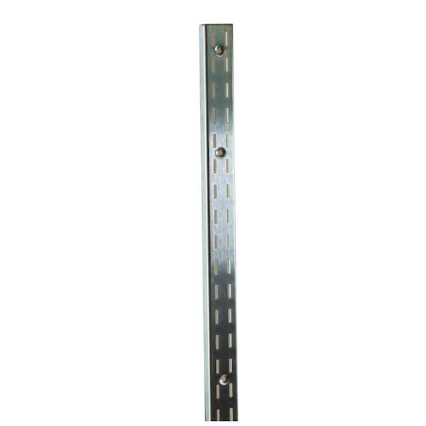 Econoco 48 in. L Zinc President Line Surface Mount Double Slotted Wall Standard (10-Pack)