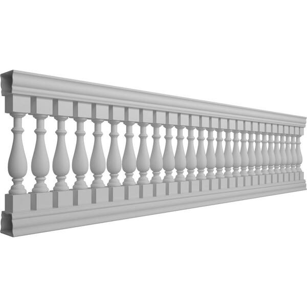 Ekena Millwork Fiberthane Traditional Balustrade 156 in. L x 41 in. H Fiberglass Railing Kit