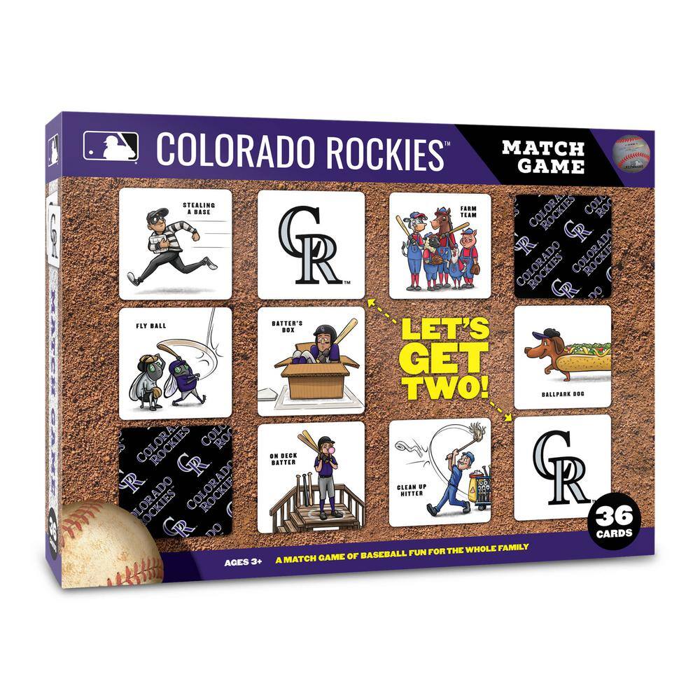 MLB Colorado Rockies Licensed Memory Match Game price history on PriceWatchPro