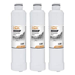 FMS-2-S Standard Refrigerator Water Filter Replacement Fits Samsung HAF-CINS (3-Pack)