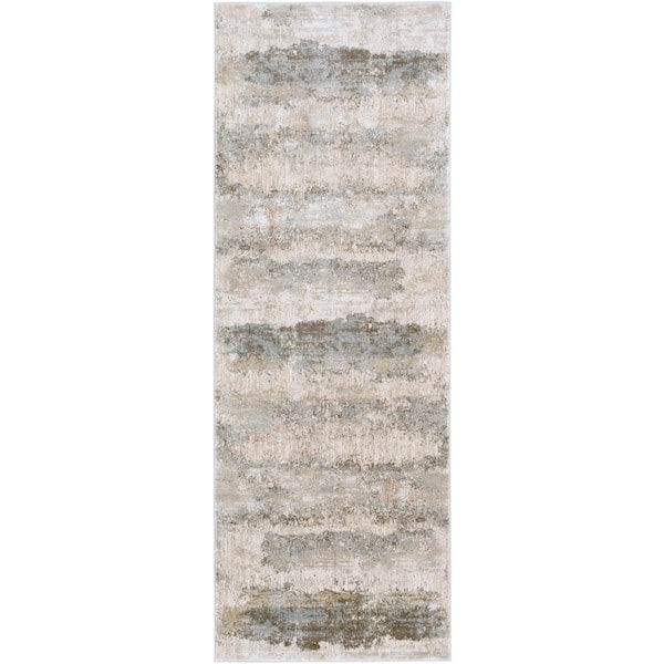 Salvail Khaki 2 ft. 7 in. x 10 ft. Runner Rug