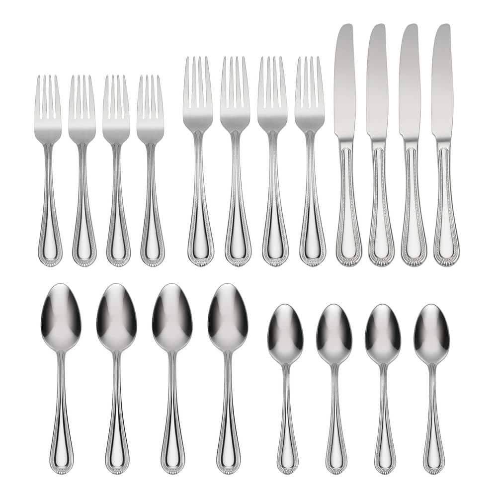 Countess Mirrored Stainless Steel 20-Piece Flatware Set