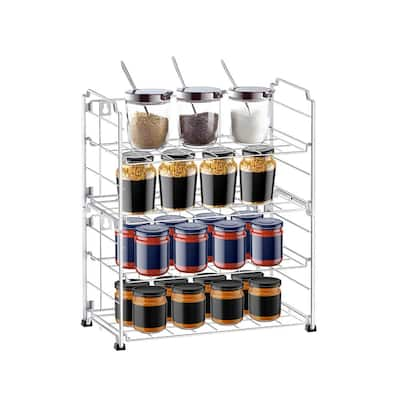 Seville Classics Expandable Bamboo Spice Rack Step Shelf Cabinet Organizer  BMB17087 - The Home Depot