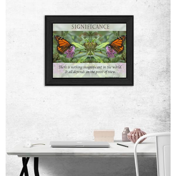Unbranded 15 in. x 19 in. "Significance" by Trendy Decor 4U Printed Framed Wall Art