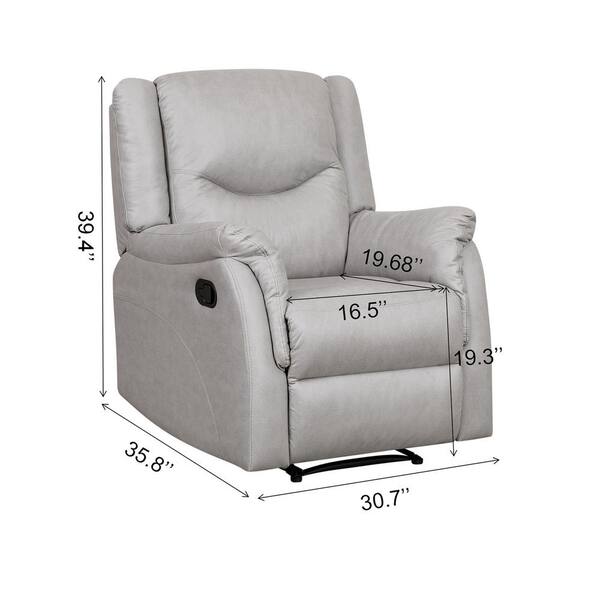 white reclining armchair