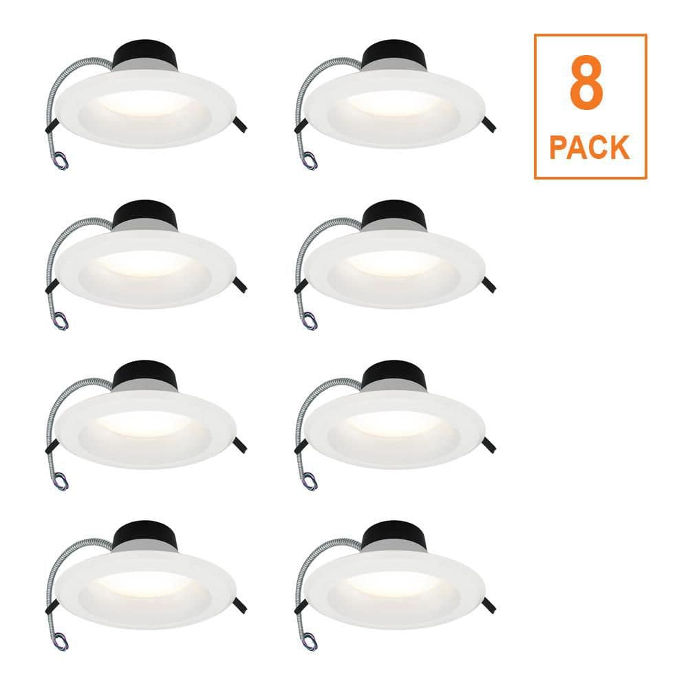 ETI LIGHTING 8-pack Capella 8 in. Commercial Downlight 120-277