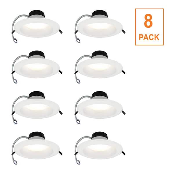 ETI LIGHTING 8-pack Capella 8 in. Commercial Downlight 120-277