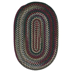 Chestnut Knoll Thyme Green 2 ft. x 3 ft. Oval Indoor Area Rug
