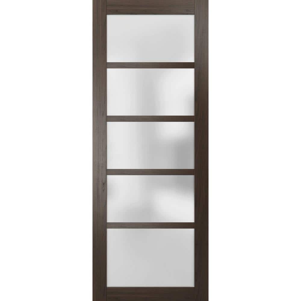 30 in. x 96 in. Solid MDF Frosted Glass Chocolate Ash Interior Door Slab price history on PriceWatchPro