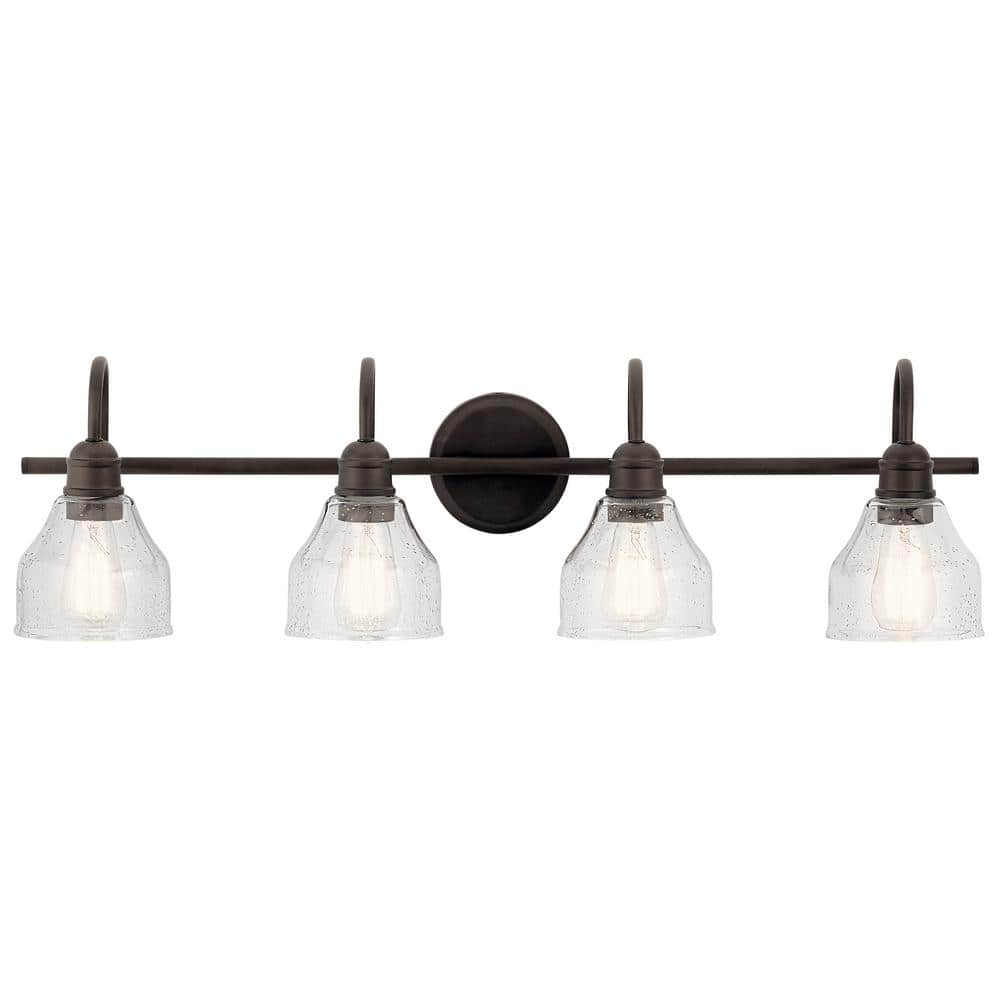 Transitional 33'' Distressed Bronze Wall Mounted Ambient Light Fixture