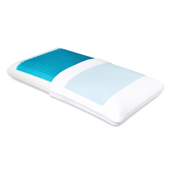 Sealy Essentials 20 in. x 15 in. Contour Curve Memory Foam Standard Pillow  F01-00787-CP0 - The Home Depot
