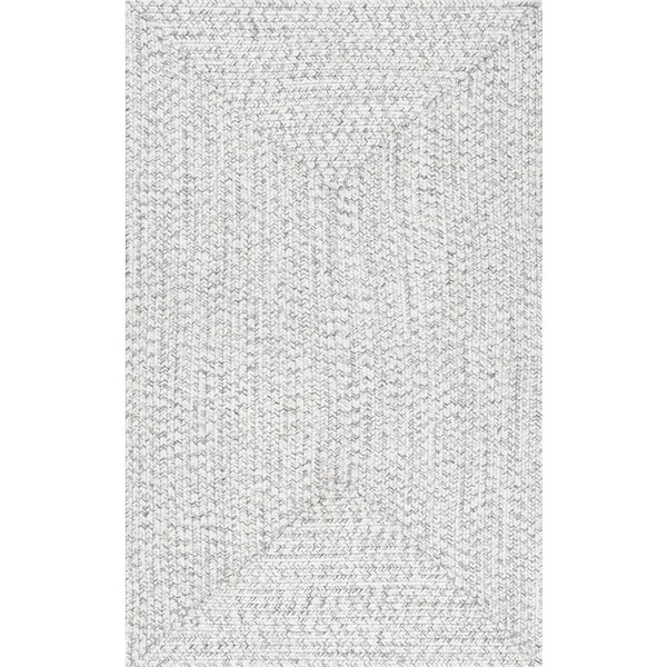 nuLOOM Lefebvre Casual Braided Ivory Doormat 2 ft. x 3 ft.  Indoor/Outdoor Patio Area Rug