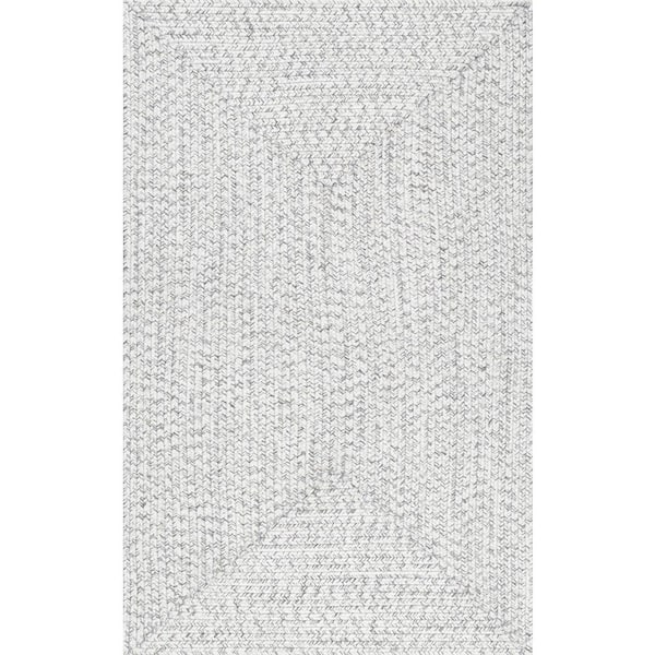 nuLOOM Lefebvre Casual Braided Ivory 3 ft. x 5 ft. Indoor/Outdoor Patio Area Rug