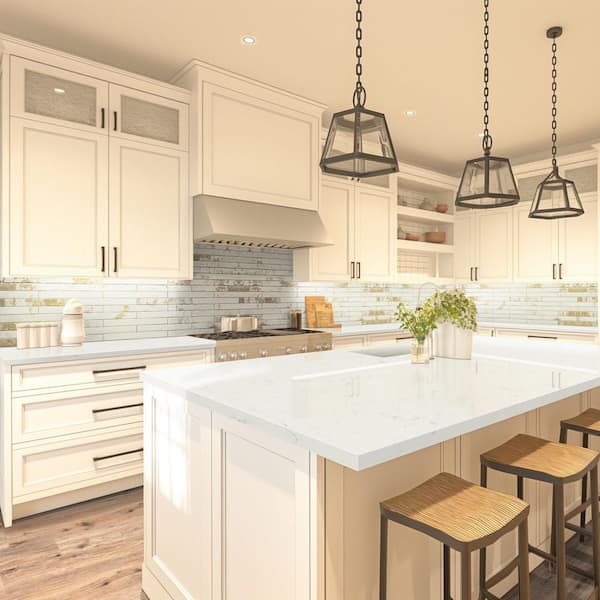 Brickstone Rustique White Brick 2 in. x 18 in. Matte Porcelain Floor and Wall Tile (8 sq. ft./Case)