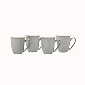 Stoneware Elements Light Grey Set of 4 Coffee 11.15 oz. Beaker/Mugs