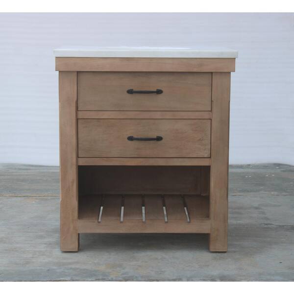 Deluxe 30 in. W x 22 in. D x 34 in. H Freestanding Bath Vanity in