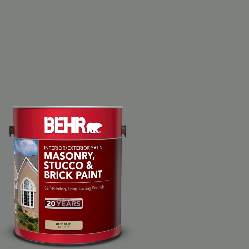 1 gal. #MQ6-20 Coastal Storm Satin Interior/Exterior Masonry, Stucco and Br