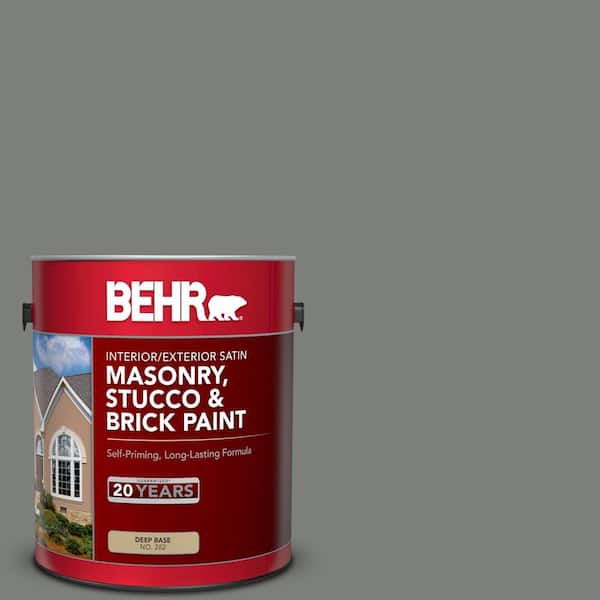 1 gal. #MQ6-20 Coastal Storm Satin Interior/Exterior Masonry, Stucco and Brick Paint