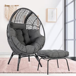 Lounge Egg Chair with Ottoman