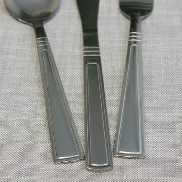 Lg Set MCM Stainless Flatware, Farberware Silverware, 61 Pc, Teaspoons,  Tablespoons, Service for 10, Extras, 1990's 