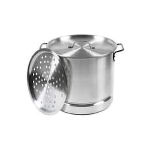 Mexicana 32 qt. Aluminum Stovetop Steamer with Lid and Steam Tray