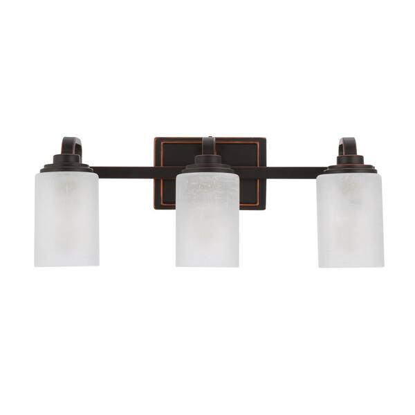 Details about   Ulextra Oil Rubbed Bronze 3 Light Vanity LightModel B81-3 