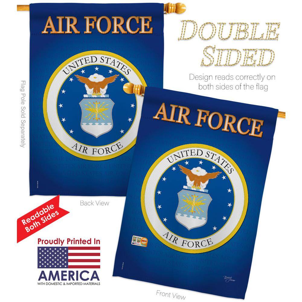 Air Force Patriotic Double-Sided Polyester House Flag
