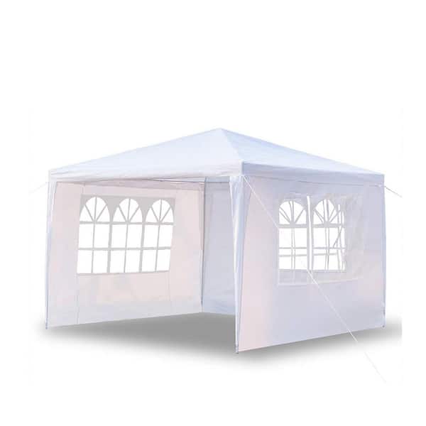 Unbranded 10 ft. x 10 ft. Outdoor Patio Tent Gazebo With 4 Sides Waterproof Walls