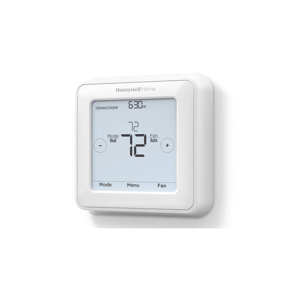 White Square Digital Touchscreen Programmable Thermostat