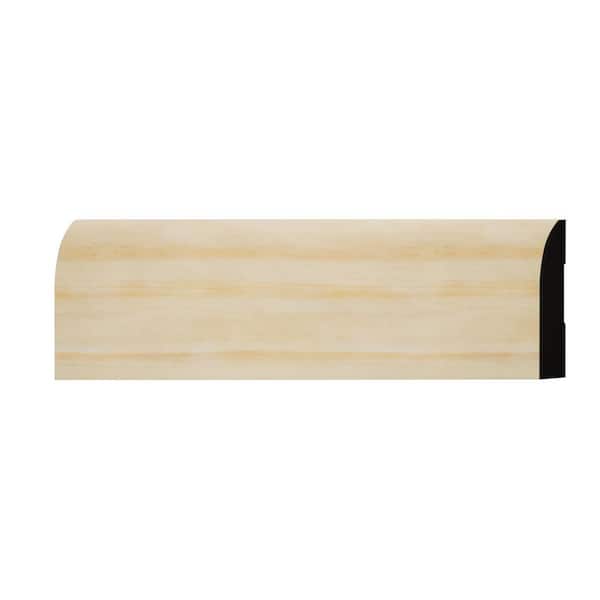 Ekena Millwork WM713 0.56 in. D x 3.25 in. W x 6 in. L Wood (Pine) Baseboard Moulding Sample