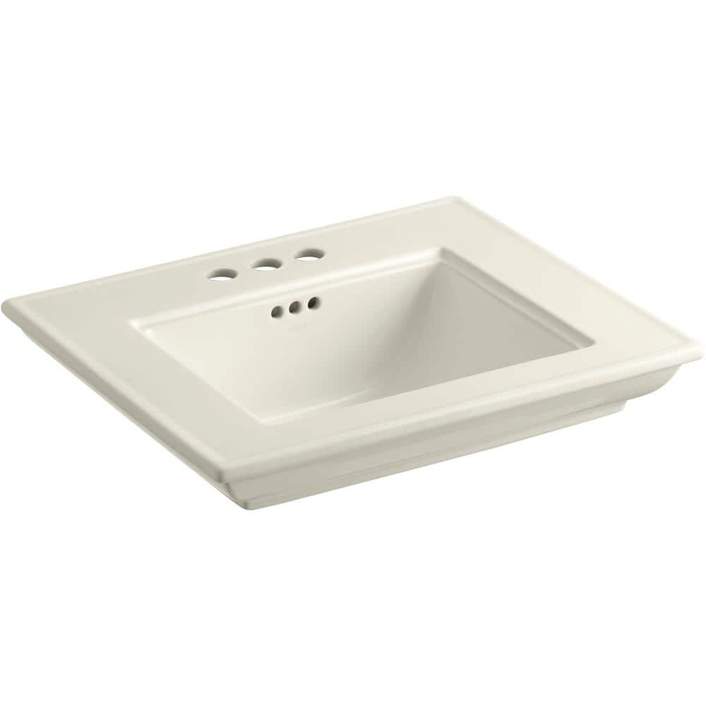 KOHLER Memoirs Stately 24.5 in. x 4 in. Centerset Console Sink Basin in ...